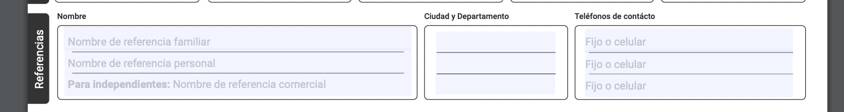 referencia comercial banco de bogotá