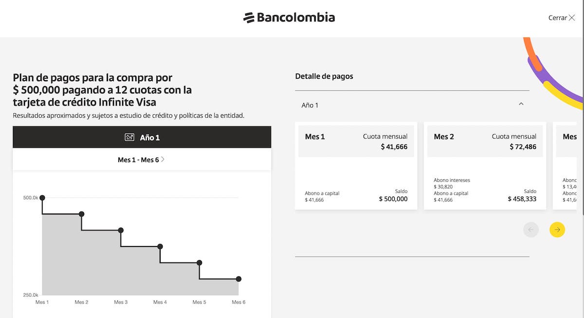 simulador intereses bancolombia