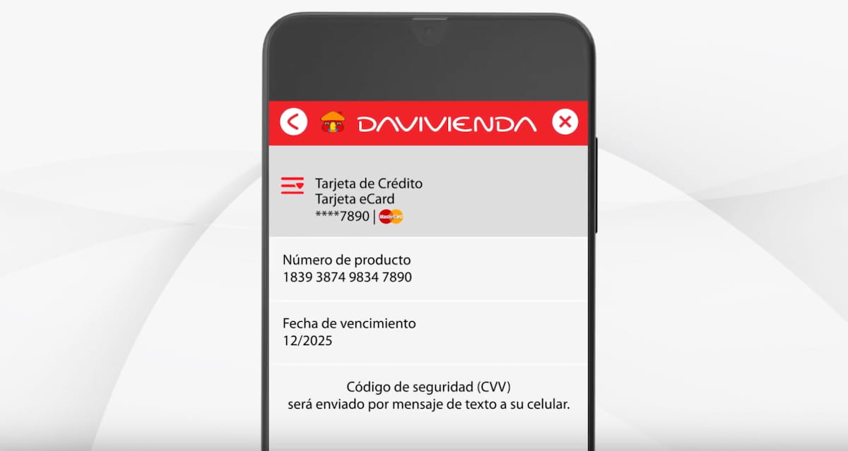 tarjeta de crédito virtual davivienda