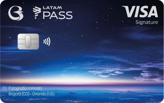 Tarjeta LATAM Pass Signature de Banco de Bogotá