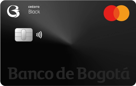 Tarjeta Mastercard Black de Banco de Bogotá