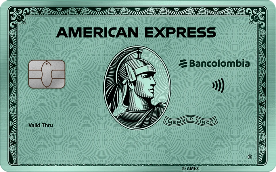 Tarjeta American Express Green de Bancolombia