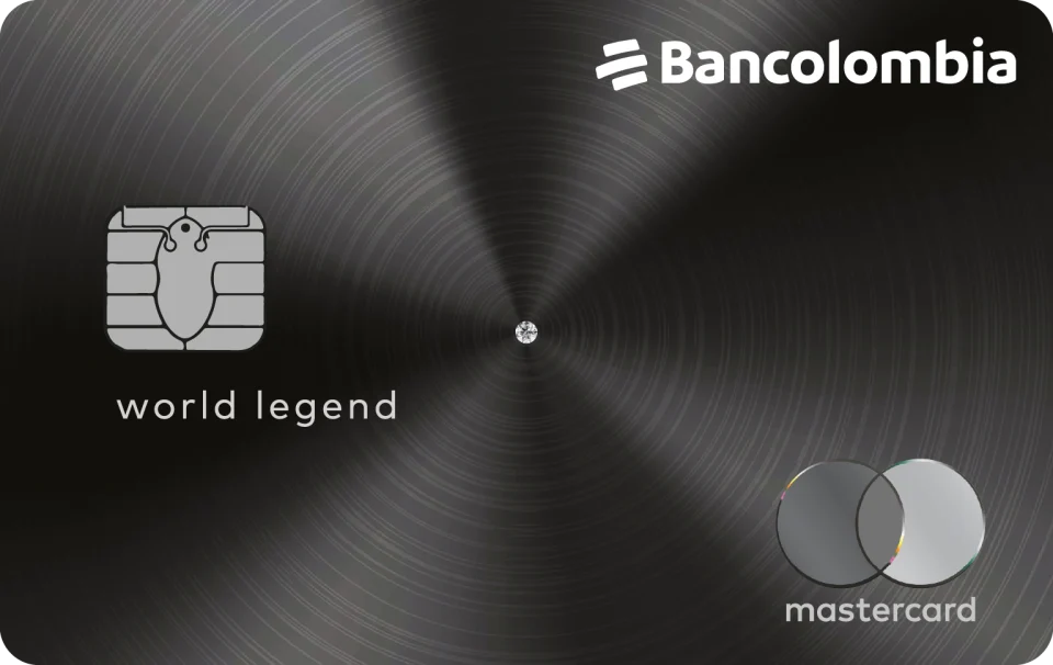 Tarjeta Mastercard World Legend de Bancolombia