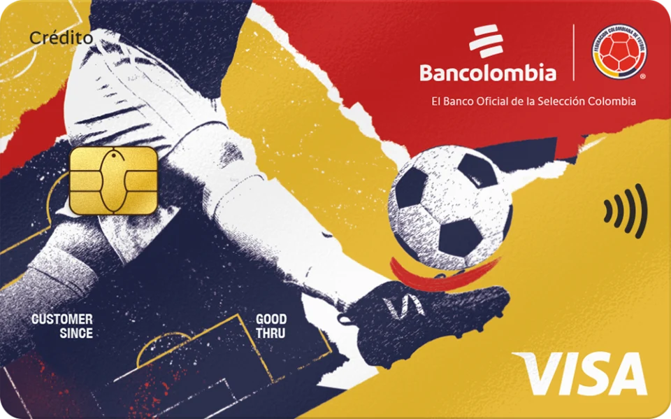 Tarjeta Visa Selección Colombia de Bancolombia