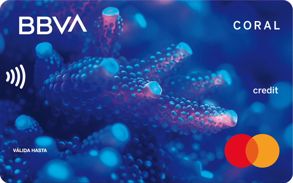 Tarjeta Mastercard Coral de BBVA
