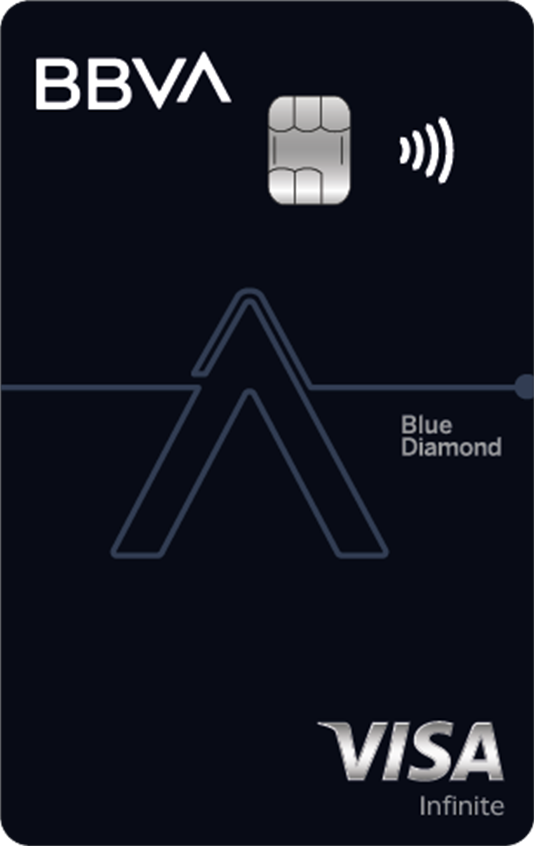 Tarjeta Visa Blue Diamond de BBVA