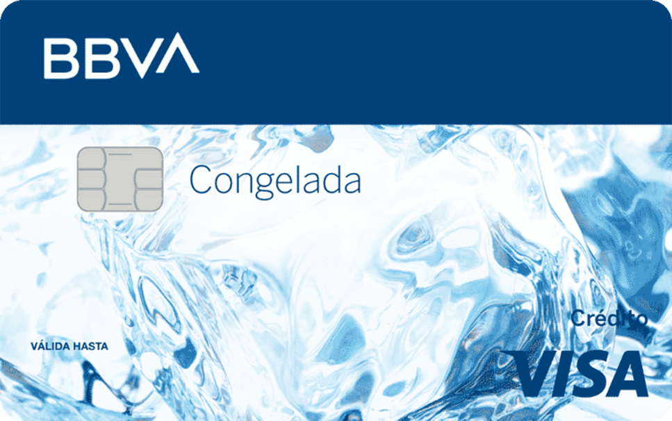 Tarjeta Visa Congelada de BBVA