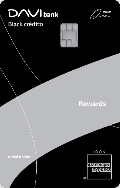 Tarjeta One Rewards Black American Express de DAVIbank