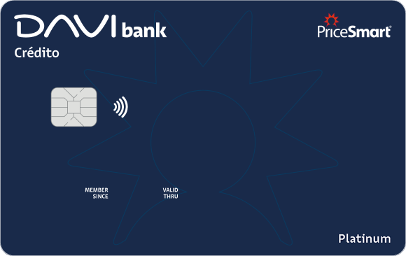 Tarjeta PriceSmart Platinum de DAVIbank