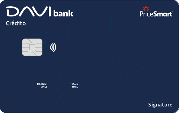 Tarjeta PriceSmart Signature de DAVIbank